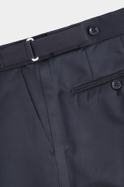 Smoking revers pointe 3 pièces et pantalon et patte de serrage - Noir