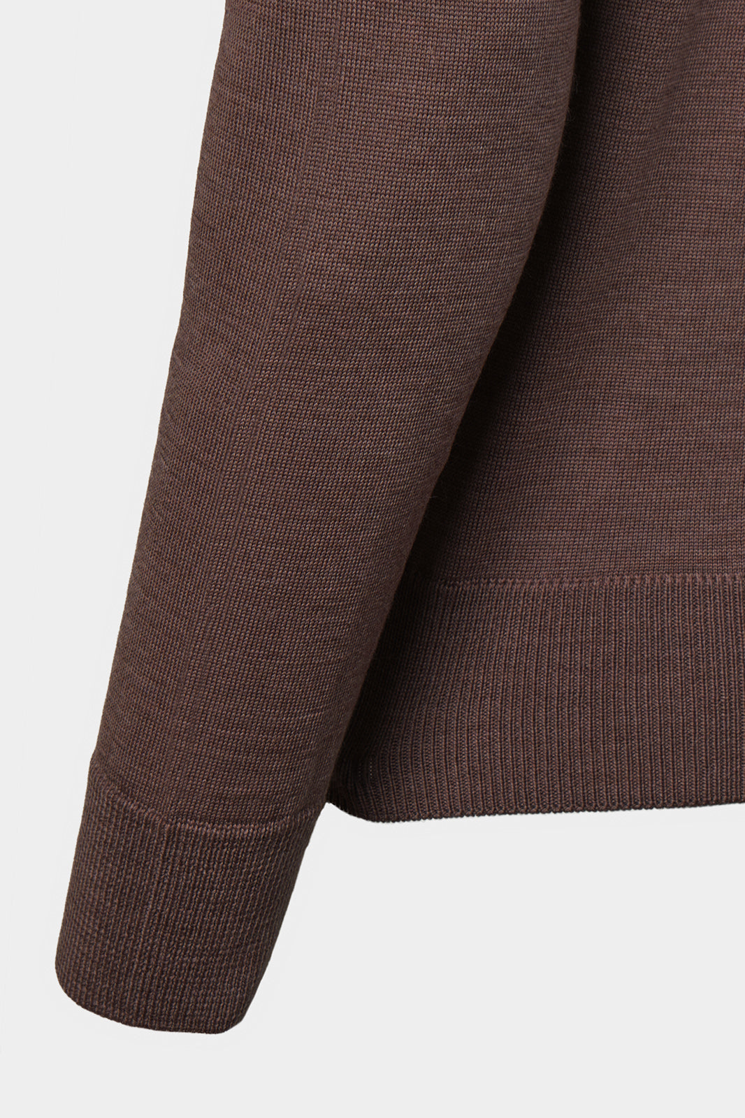 Pull col polo - Marron