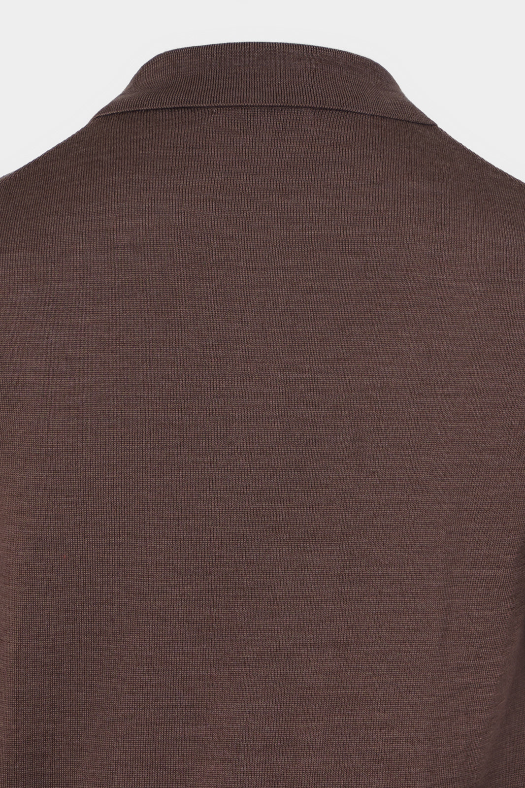 Pull col polo - Marron