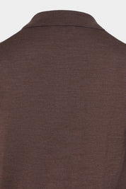 Pull col polo - Marron