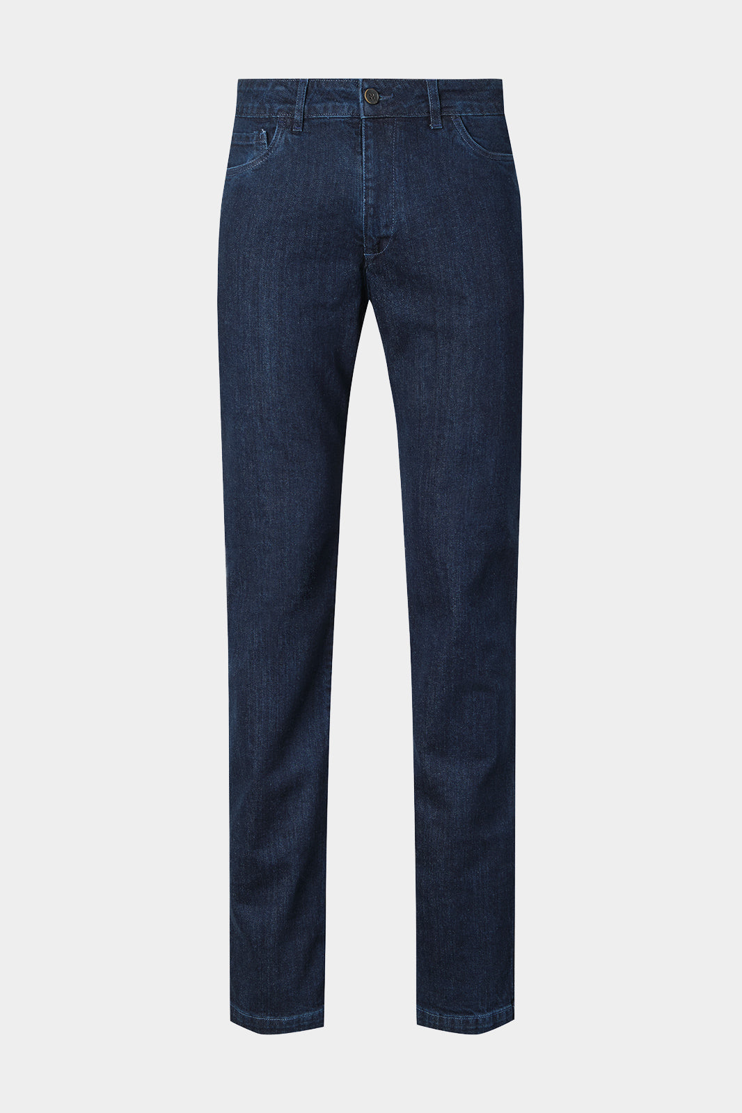 Vue sur fond blanc d'un Jean FIAT en coton couleur Brut en coupe slim en 100% coton.