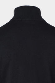 Cardigan zippé en laine - Noir