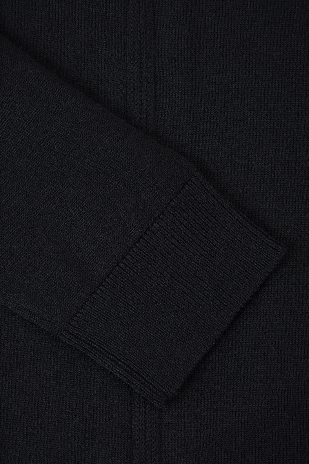 Cardigan zippé en laine - Noir