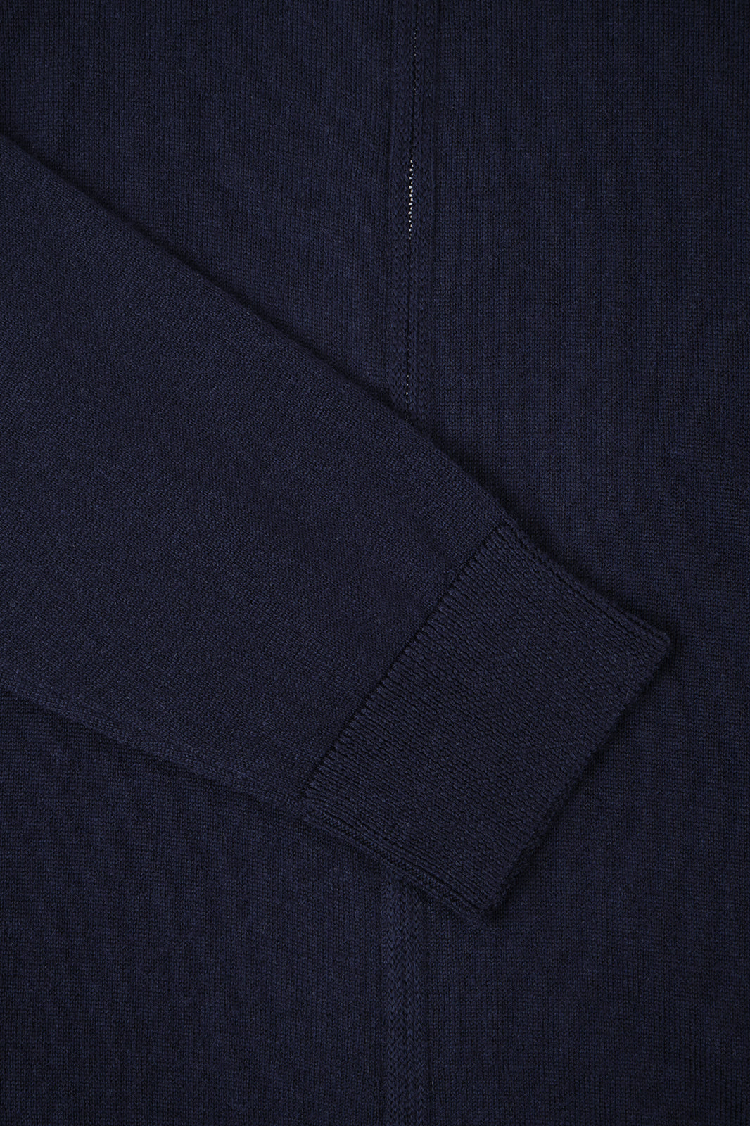 Cardigan zippé en laine - Marine