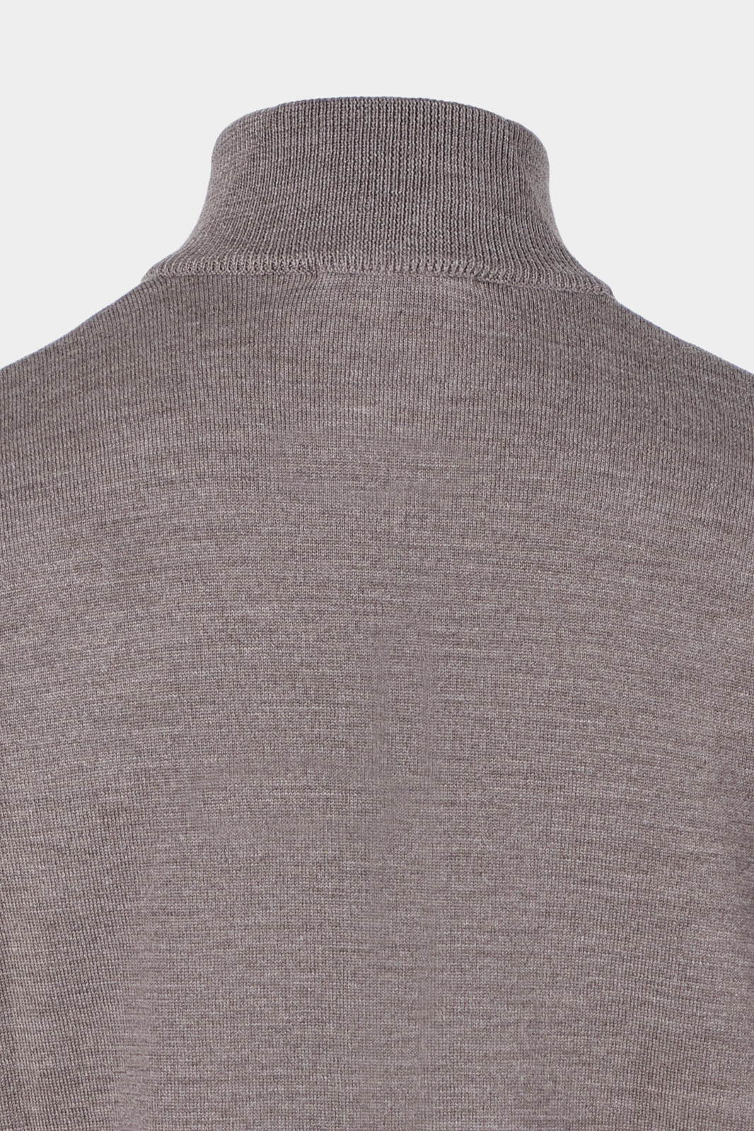 Cardigan zippé en laine - Taupe