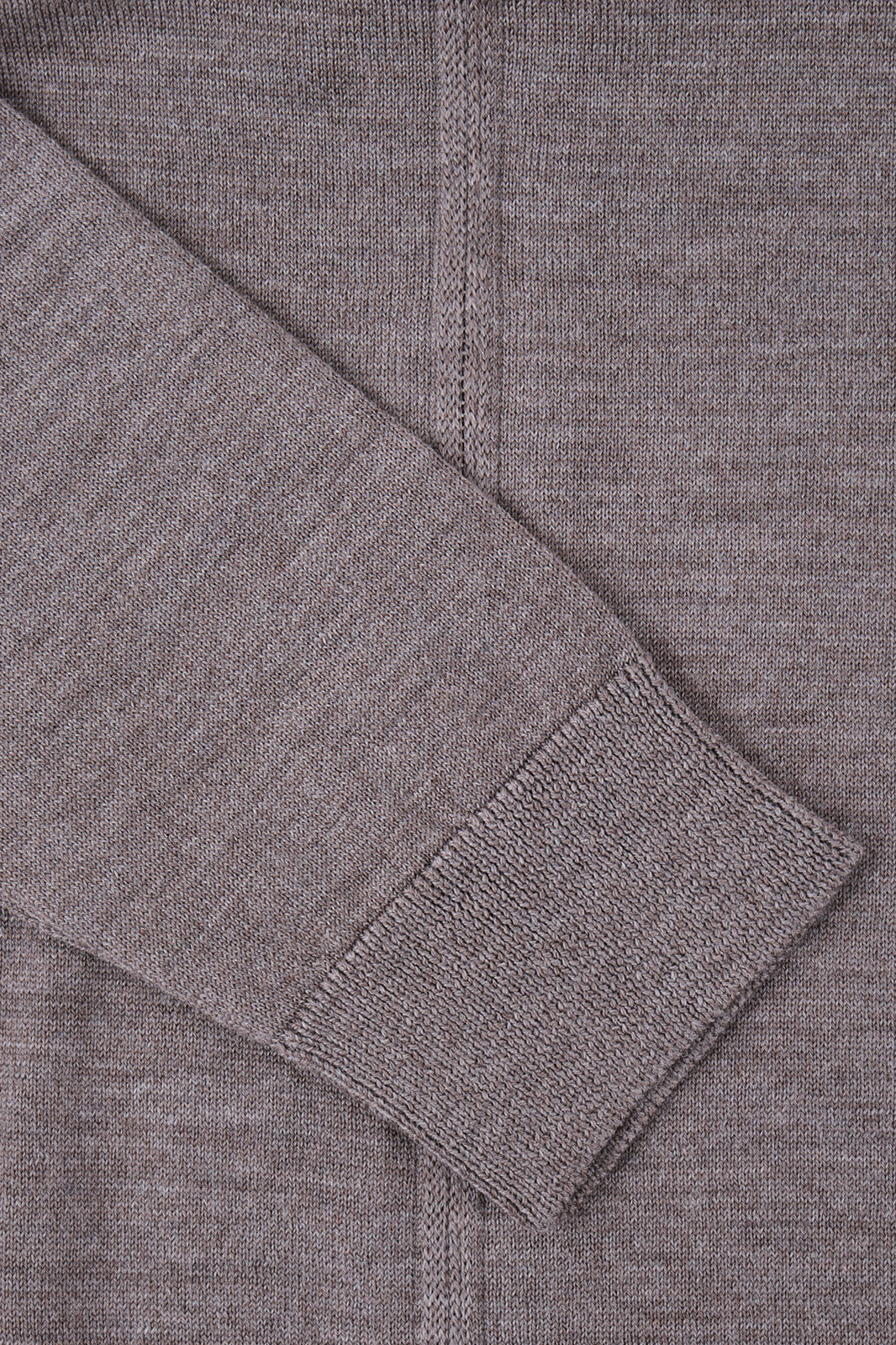 Cardigan zippé en laine - Taupe
