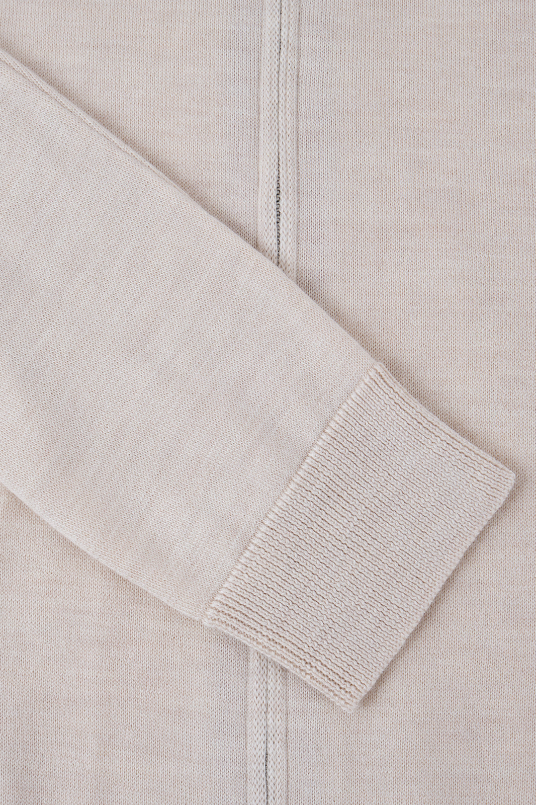 Cardigan zippé en laine - Beige