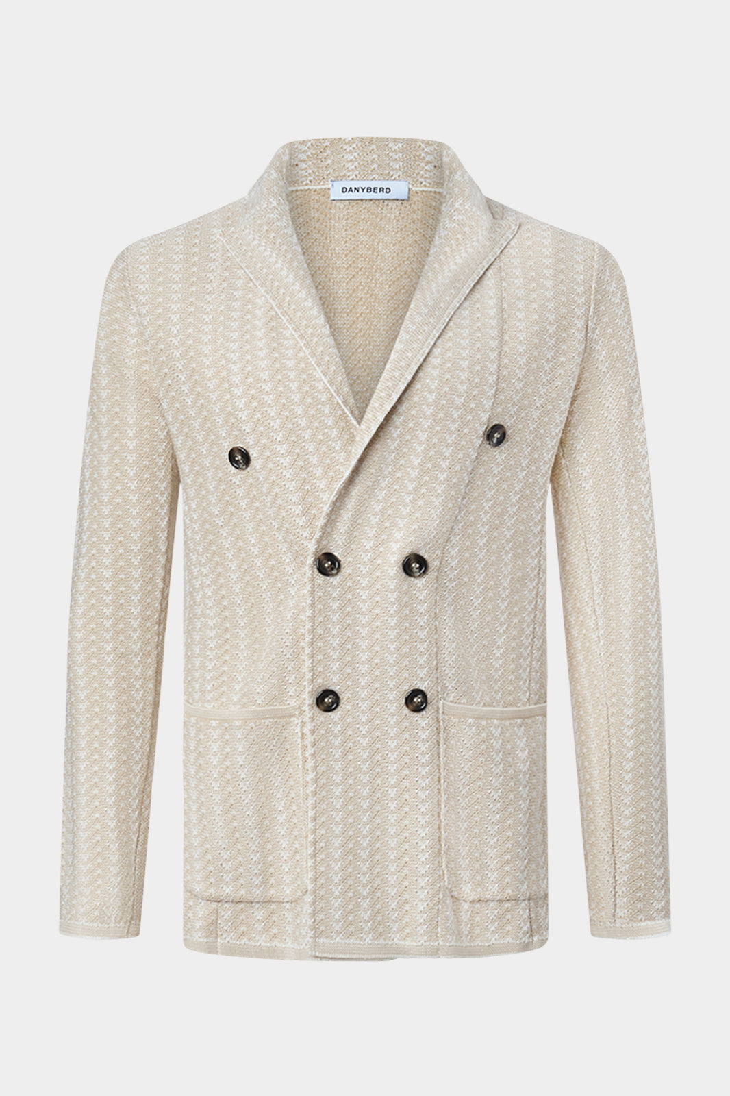 Veste en maille croisée, avec un élégant boutonnage corne. Elle est en 100% coton, made in Italy. Notre veste en maille est chic, stylée. Elle s'adaptera à vos différents styles !