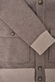 Wool and cashmere cardigan - Beige and taupe - to be checked by Dorit
