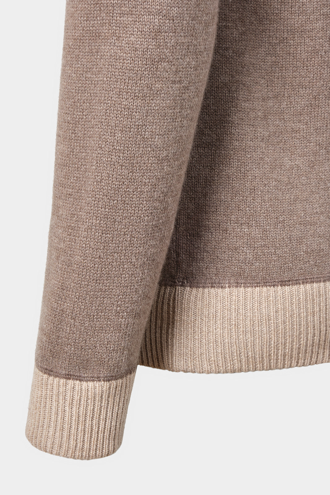 Wool and cashmere cardigan - Beige and taupe - to be checked by Dorit
