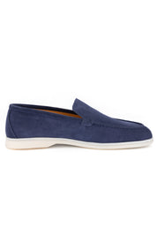 Mocassin en nubuck - Marine