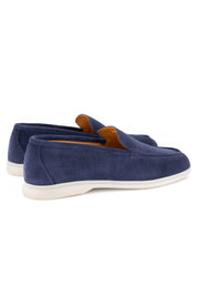 Mocassin en nubuck - Marine