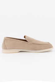 Mocassin en nubuck - Beige