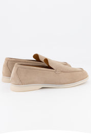 Mocassin en nubuck - Beige