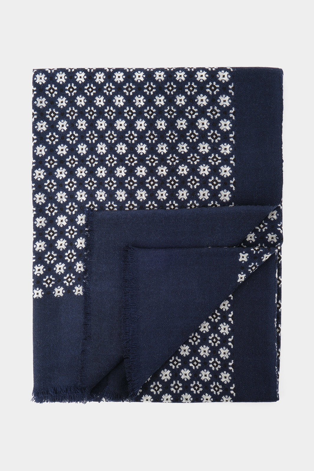 Chèche marine imprimés floraux