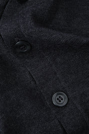 Grosgrain cardigan - Charcoal gray