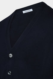 Grosgrain cardigan - Navy