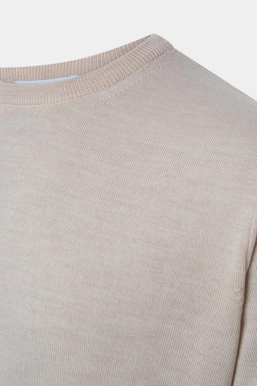 Pull col rond - Beige