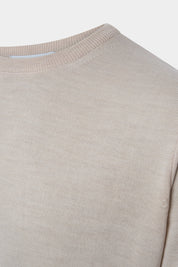 Pull col rond - Beige