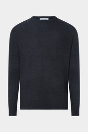 Round neck sweater - Charcoal gray