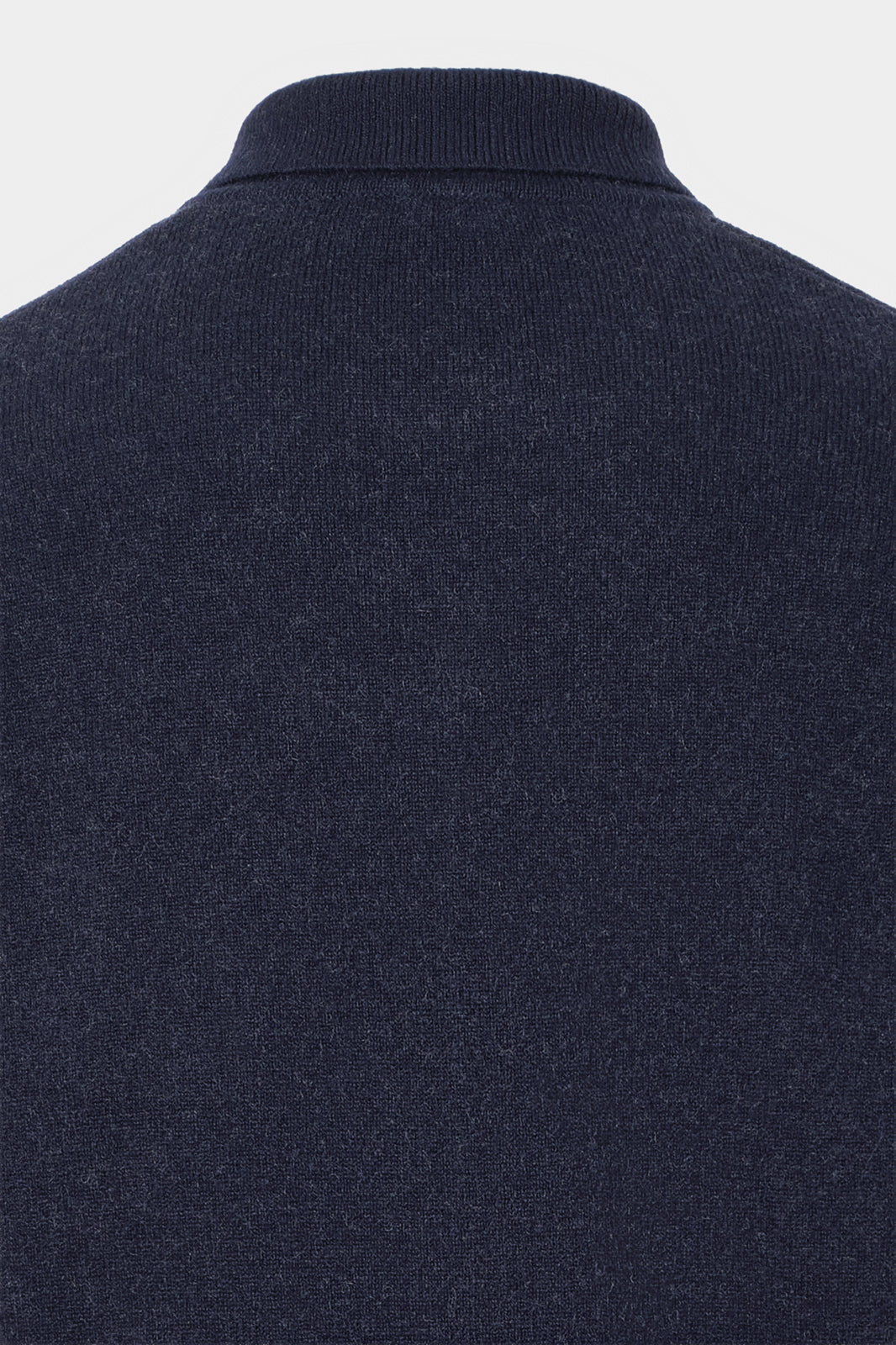 Gilet zippé en laine et cachemire - Marine