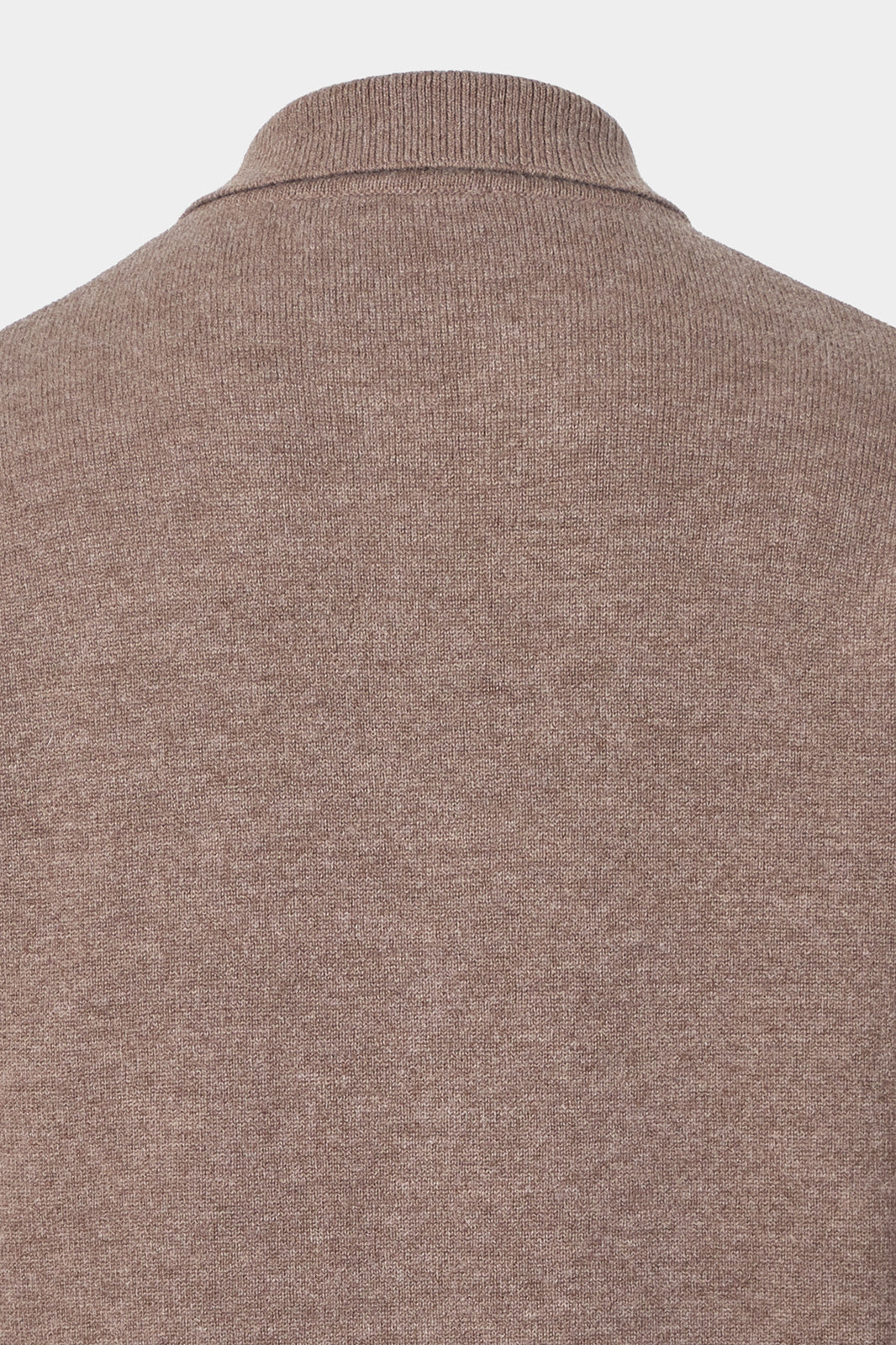 Gilet zippé en laine et cachemire - Noisette