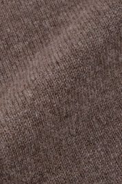 Gilet zippé en laine et cachemire - Noisette