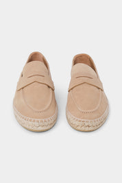 Espadrille en peau - Beige