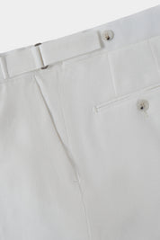 Costume croisé - Marine et pantalon blanc