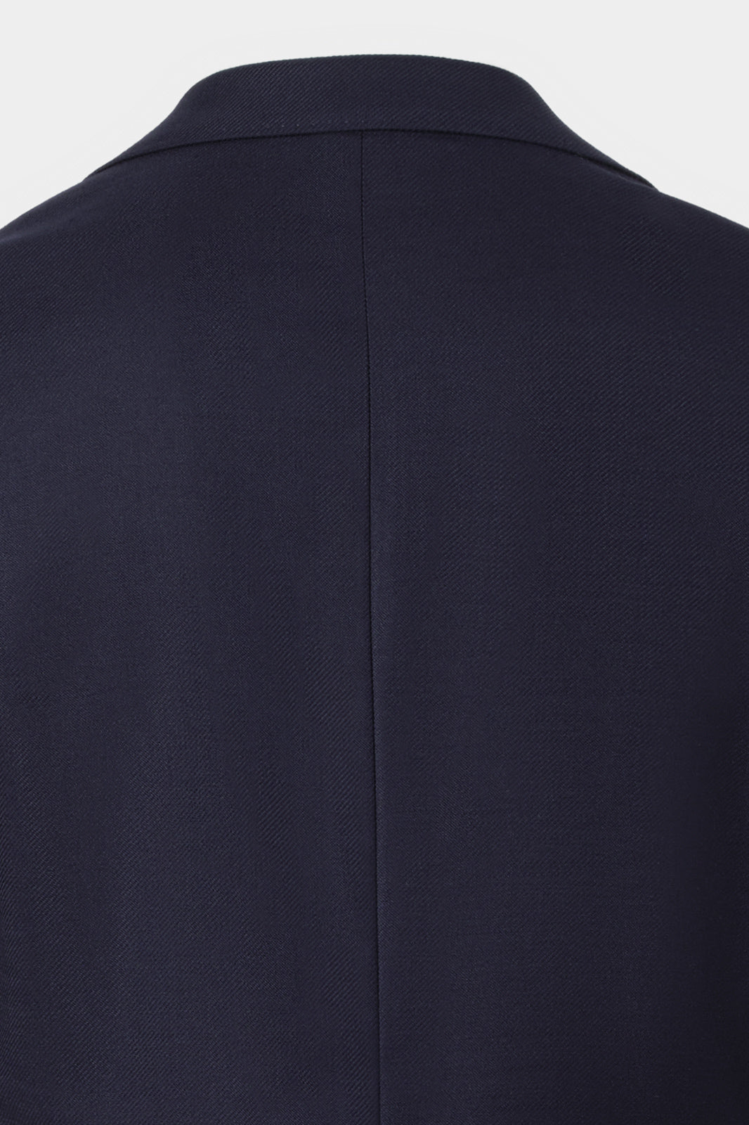 Blazer croisé en laine stretch - Marine