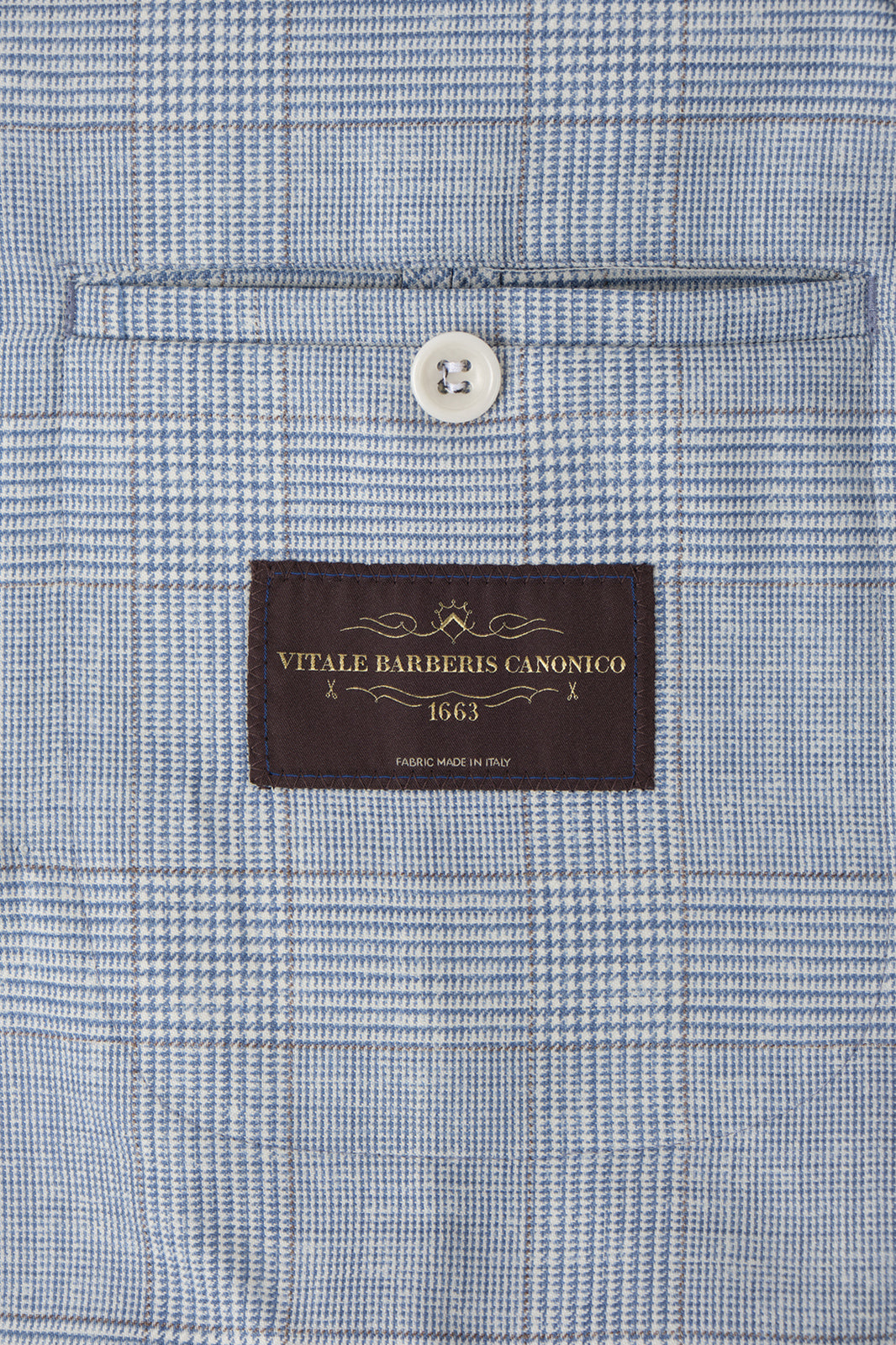 Blazer croisé Prince de Galles - Bleu ciel