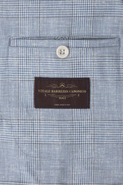Blazer croisé Prince de Galles - Bleu ciel