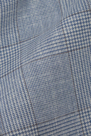 Blazer croisé Prince de Galles - Bleu ciel