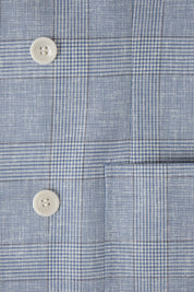 Blazer croisé Prince de Galles - Bleu ciel