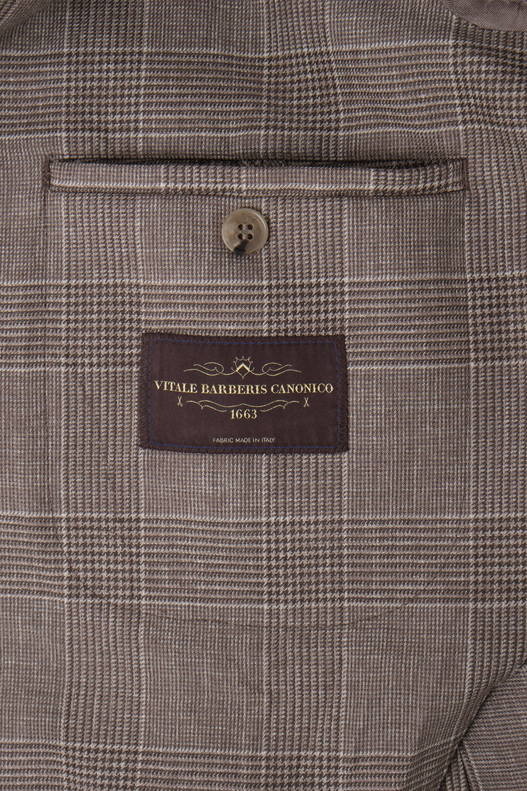 Blazer croisé Prince de Galles - Taupe