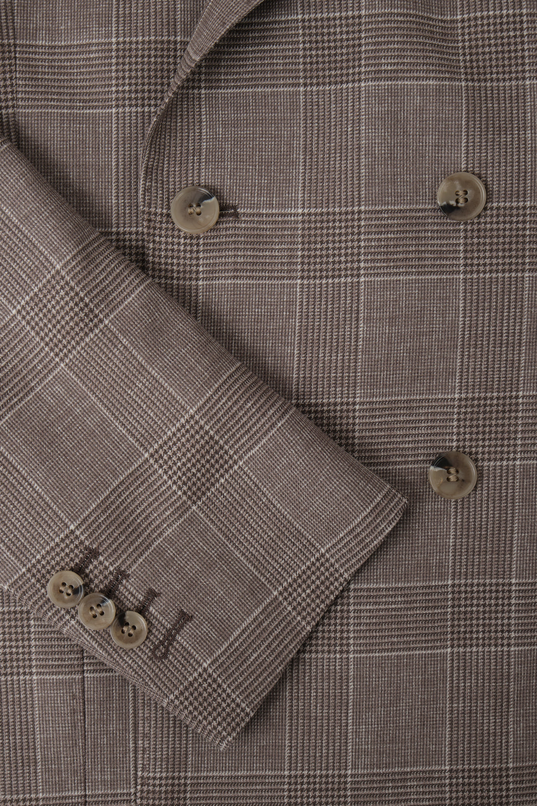 Blazer croisé Prince de Galles - Taupe