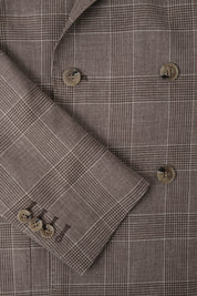 Blazer croisé Prince de Galles - Taupe