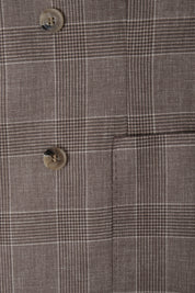 Blazer croisé Prince de Galles - Taupe