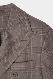 Blazer croisé Prince de Galles - Taupe
