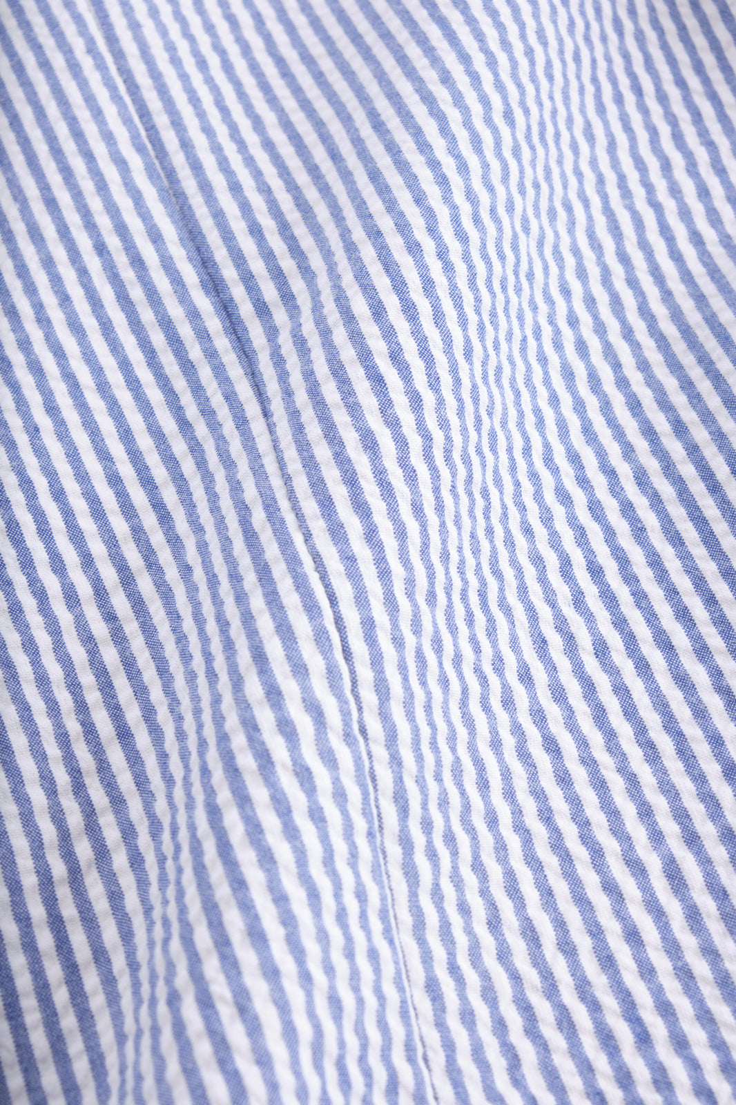 Costume croisé poche plaquée à rayure Blanc et Bleu