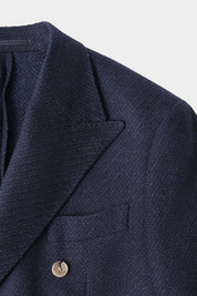 Blazer croisé couleur bleu