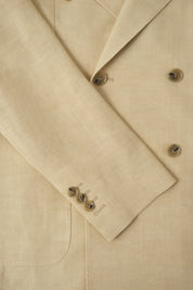 Double-breasted suit - Beige and white trousers - missing 1 shot, seen with Sylvain - Swiss price 409