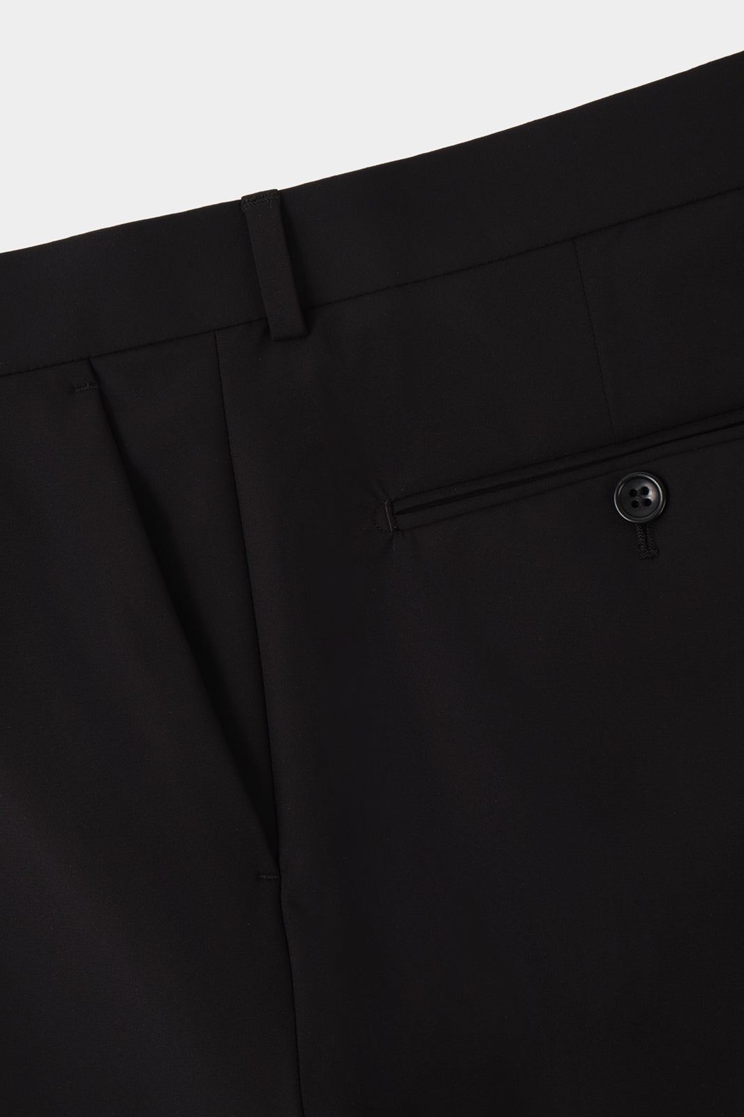 Double-breasted wool suit - Black