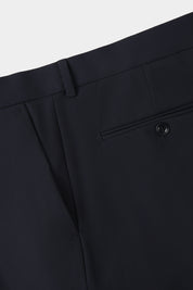 Double-breasted wool suit - Black