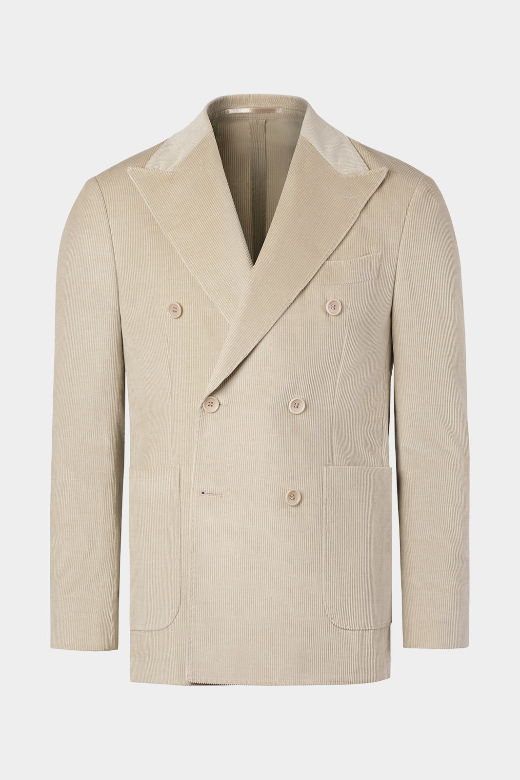 Costume croisé velours côtelé - Beige clair