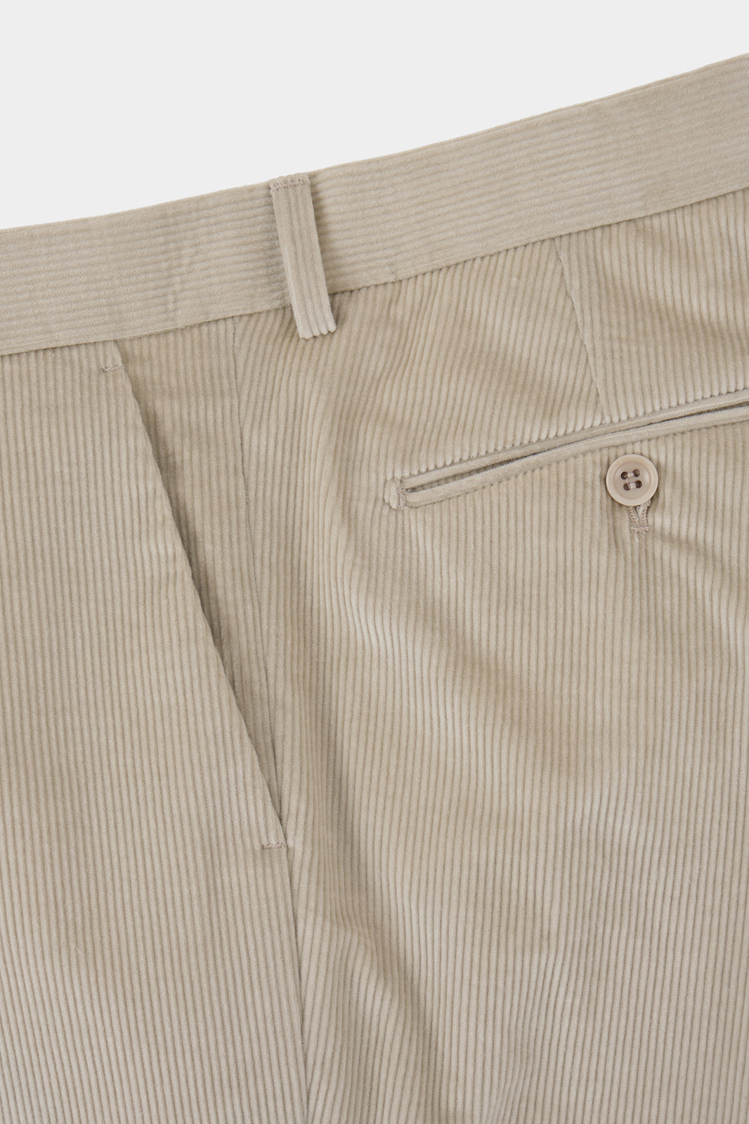 Costume croisé velours côtelé - Beige clair