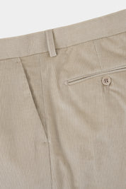 Costume croisé velours côtelé - Beige clair