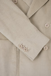 Costume croisé velours côtelé - Beige clair