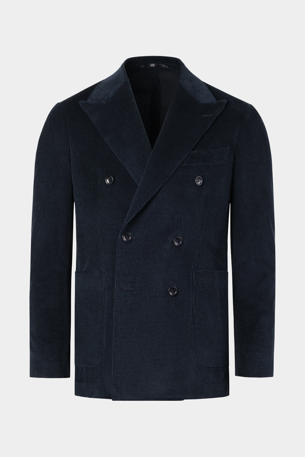 Costume croisé velours côtelé - Marine