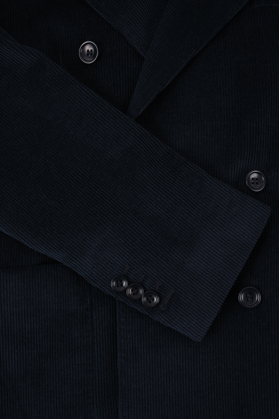 Costume croisé velours côtelé - Marine